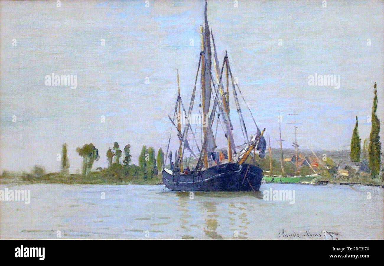 The Sailing Boat 1871 by Claude Monet Stock Photo - Alamy