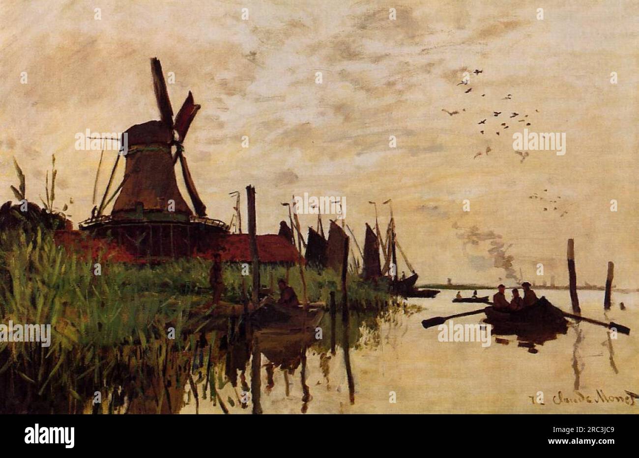 Monet windmill zaandam hi-res stock photography and images - Alamy