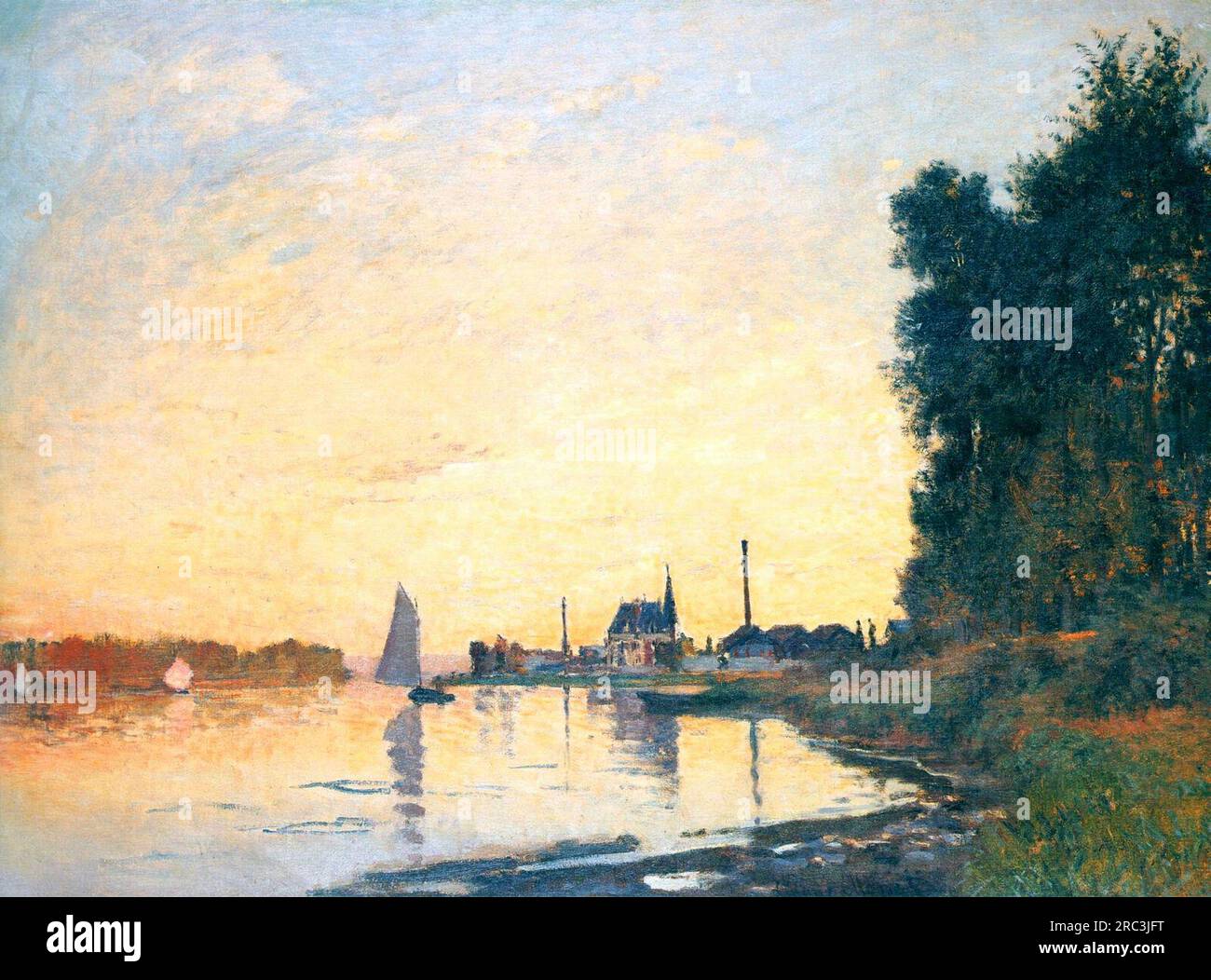 Argenteuil, Late Afternoon 1872 by Claude Monet Stock Photo