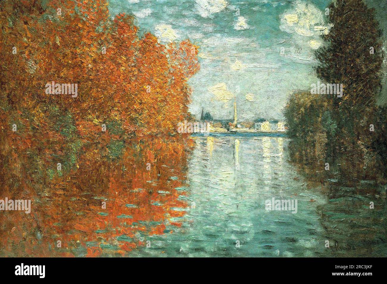 Autumn Effect at Argenteuil 1873 by Claude Monet Stock Photo