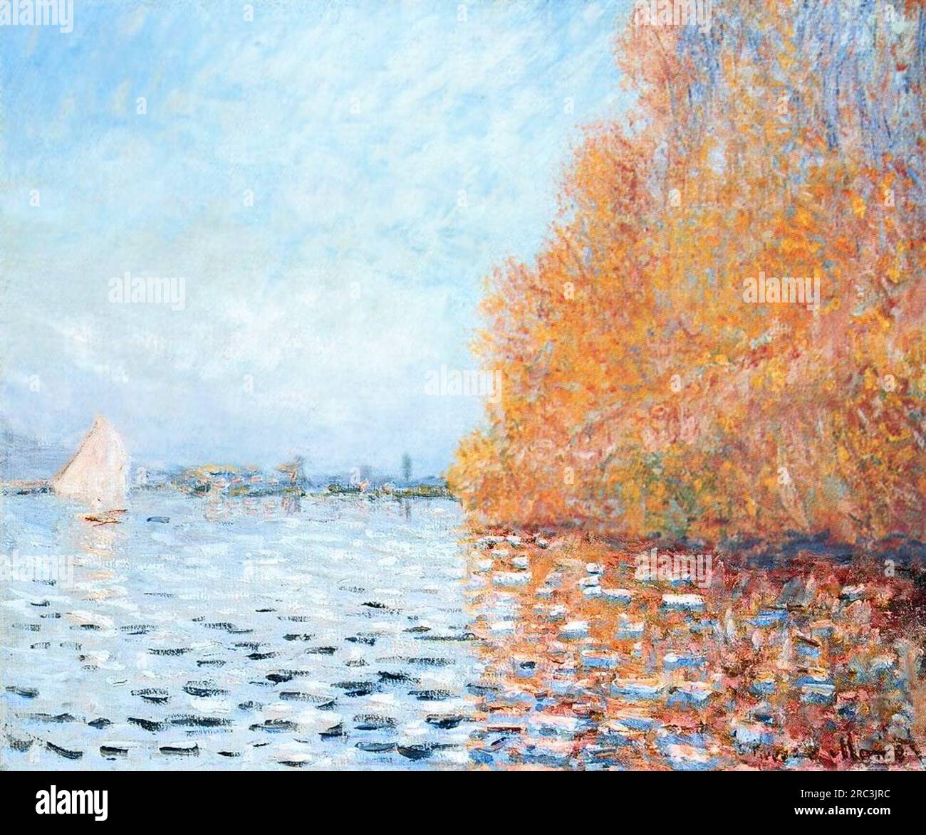 The Seine at Argenteuil 1873 by Claude Monet Stock Photo - Alamy