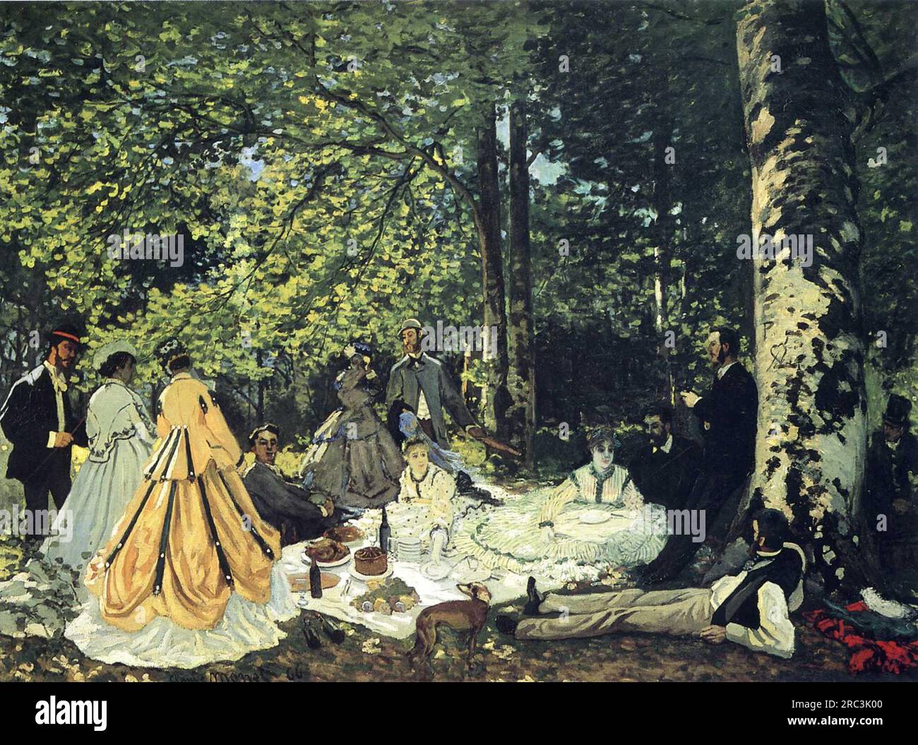 Luncheon on the Grass 1865 by Claude Monet Stock Photo - Alamy