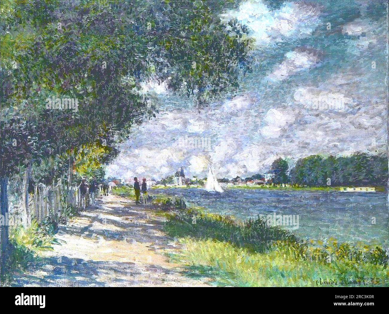 The Seine at Argenteuil 1875 by Claude Monet Stock Photo - Alamy