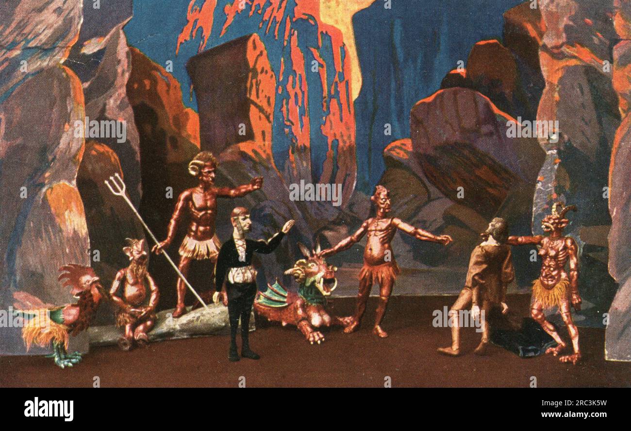 theatre / theater, puppet theatre, Puppet Theatre of Munich Artists, "Faustus", production