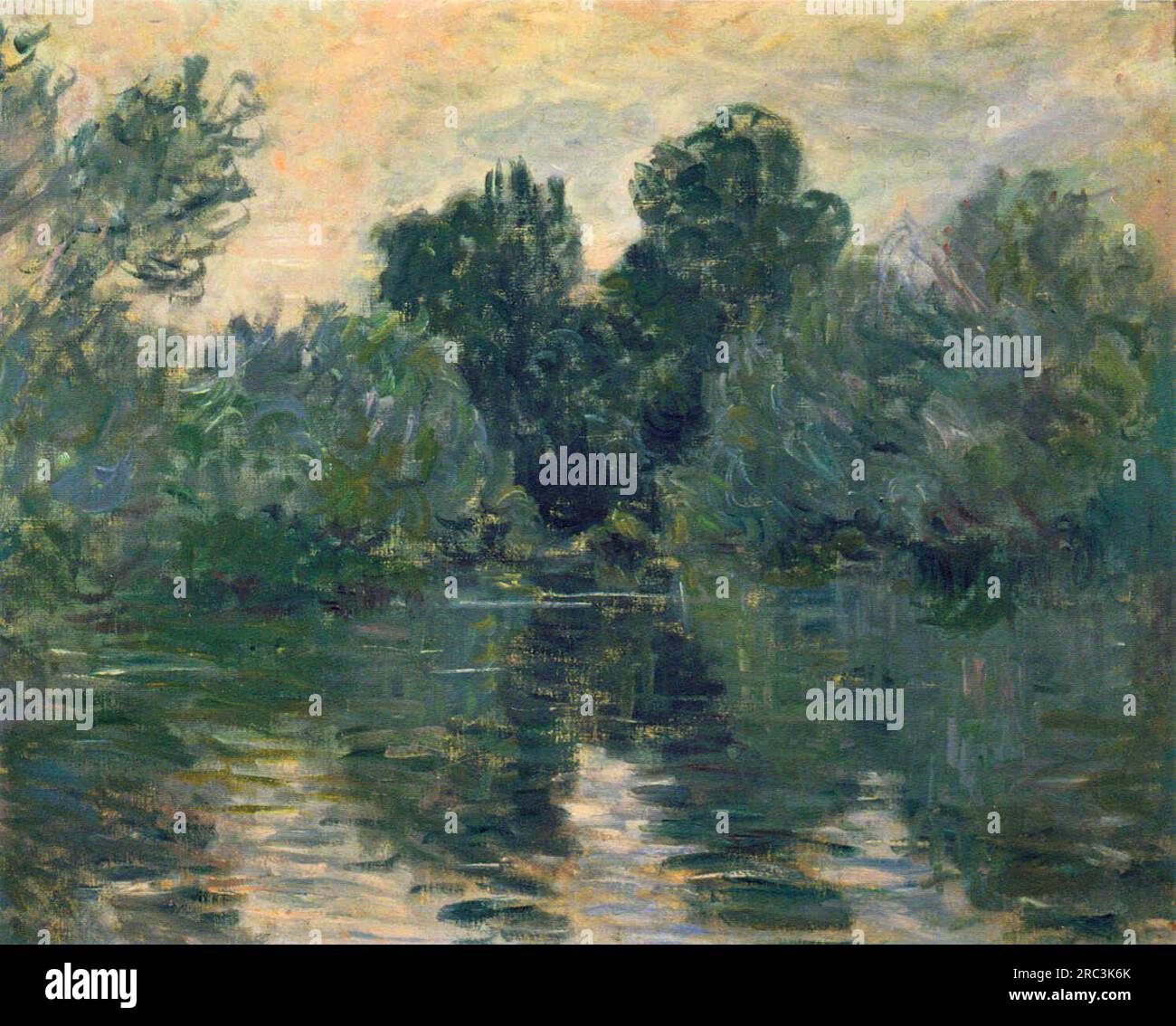 The Arm of the Seine 1878 by Claude Monet Stock Photo - Alamy