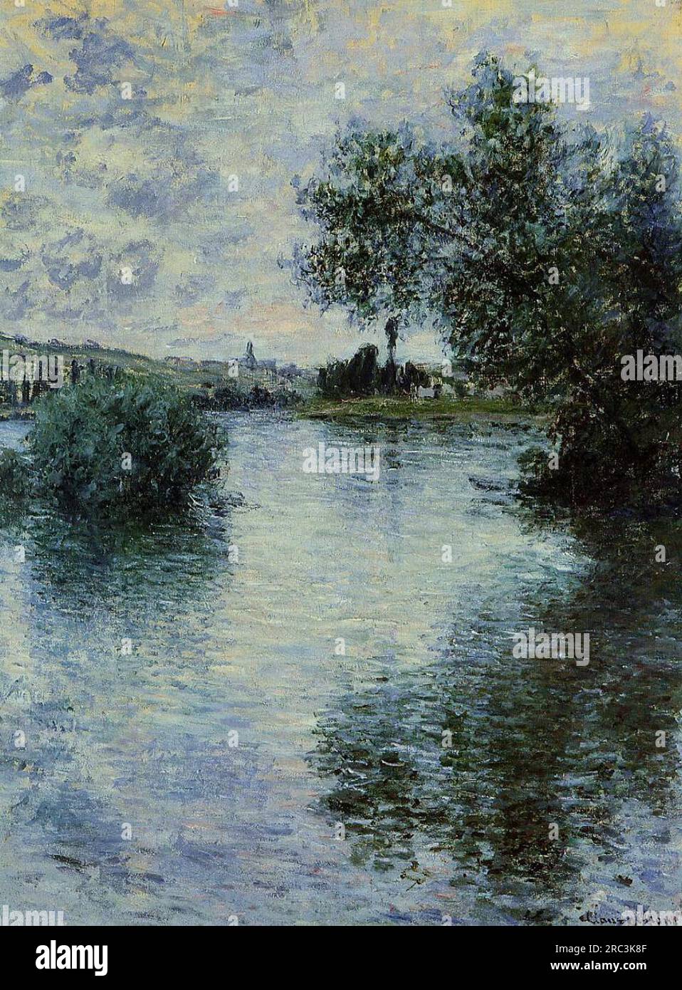 The Seine at Vetheuil 1879 by Claude Monet Stock Photo - Alamy