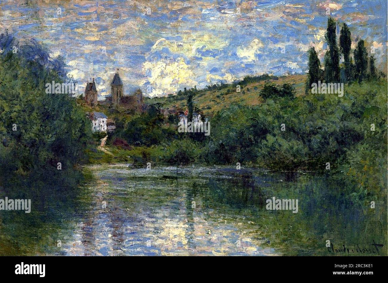 Vetheuil 1880 by Claude Monet Stock Photo - Alamy
