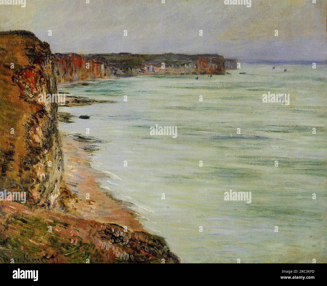 Calm Weather, Fecamp 1881 by Claude Monet Stock Photo - Alamy