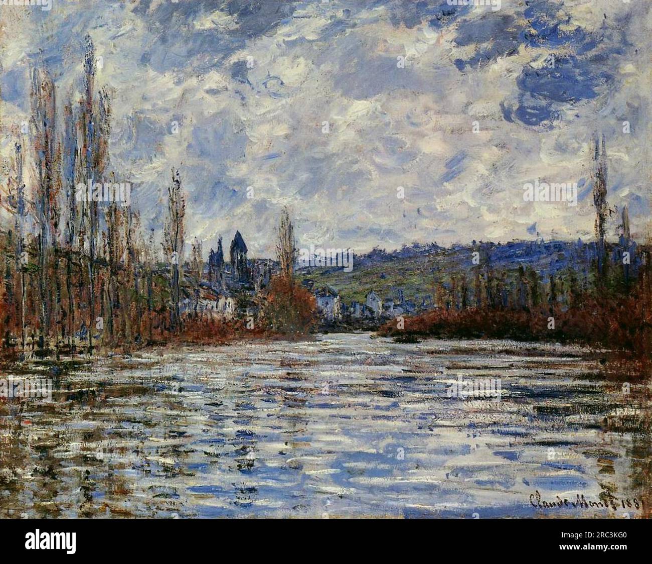 Flood of the Seine at Vetheuil 1881 by Claude Monet Stock Photo - Alamy