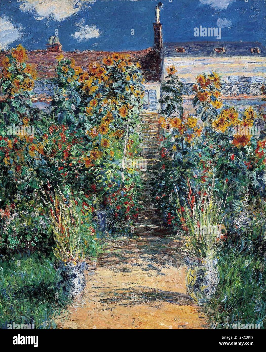 The Garden at Vetheuil 1881 by Claude Monet Stock Photo - Alamy