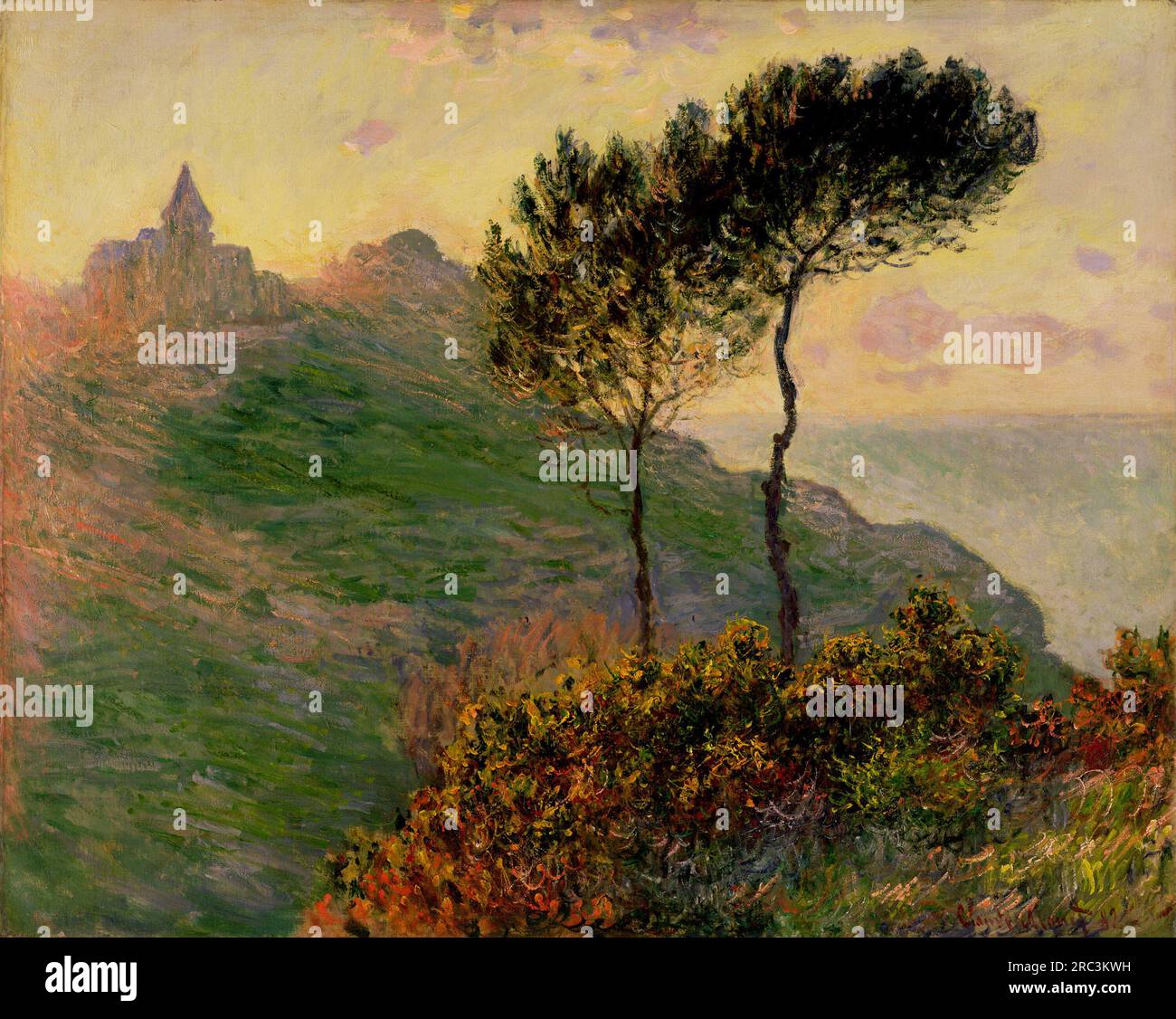 The Church at Varengeville 1882 by Claude Monet Stock Photo - Alamy