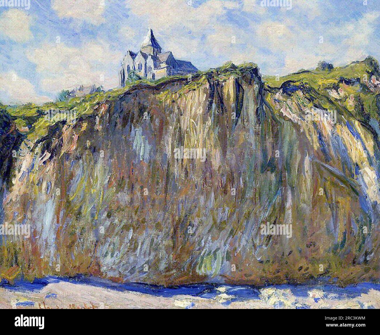 The Church at Varengeville 1882 by Claude Monet Stock Photo - Alamy