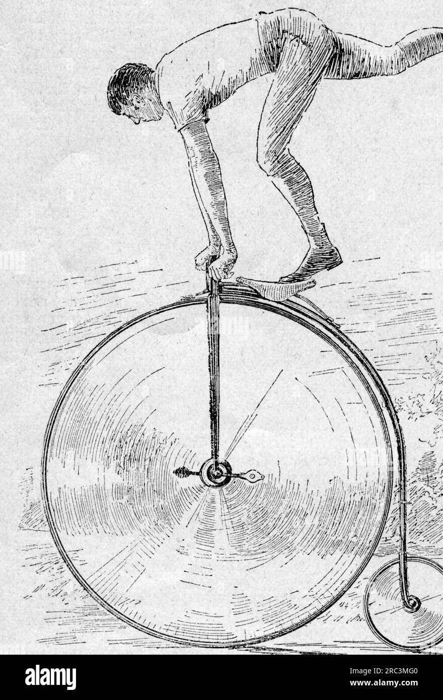 sports, cycling, artistic cycling, saddlestand, ARTIST'S COPYRIGHT HAS NOT TO BE CLEARED Stock Photo