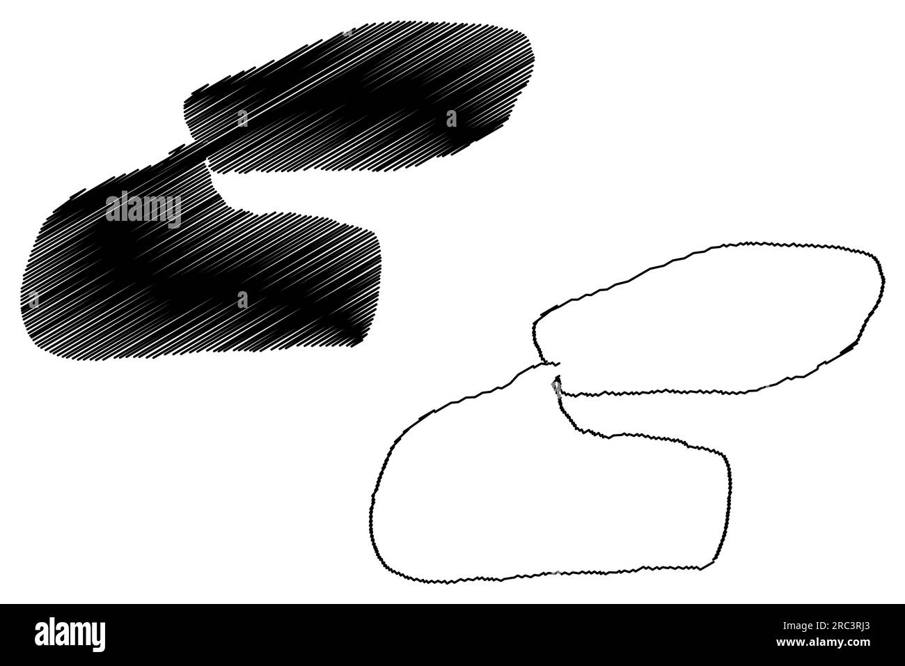 Red lake vector map Black and White Stock Photos & Images Alamy
