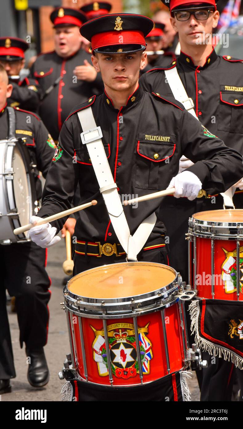 Twelfth of July Parade 2023, Lisburn Road, Belfast Stock Photo