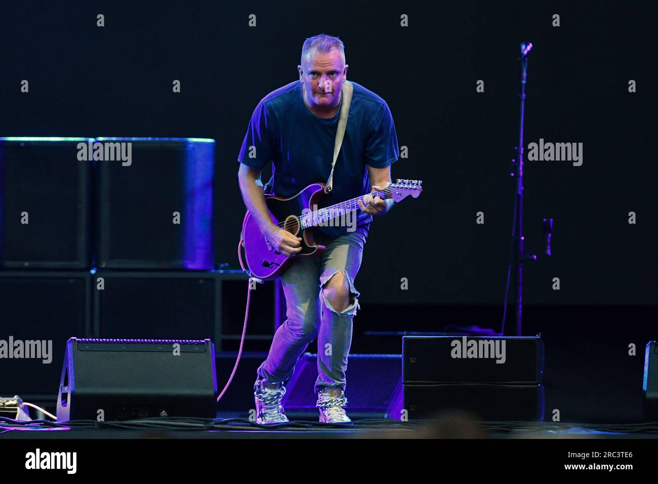 Piazza Sordello, Mantua, Italy, July 11, 2023, Joe Sumner opened the ...