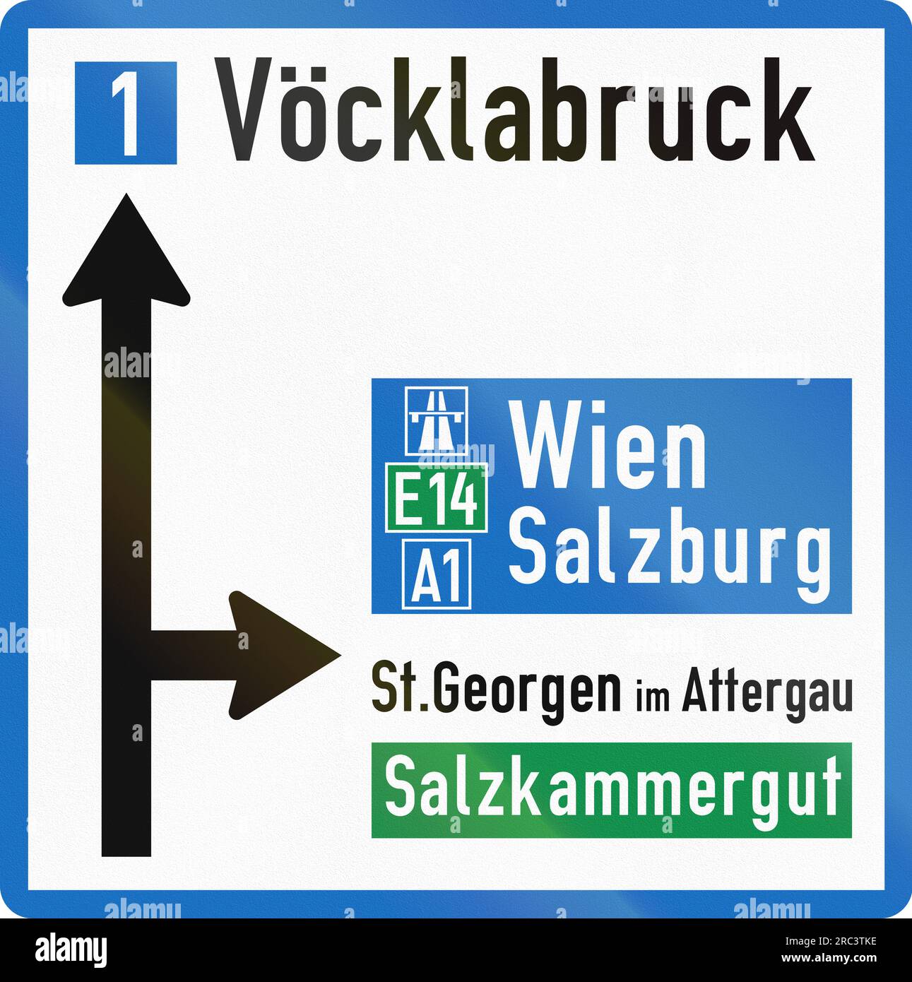 Vienna austria road sign no hi-res stock photography and images - Alamy