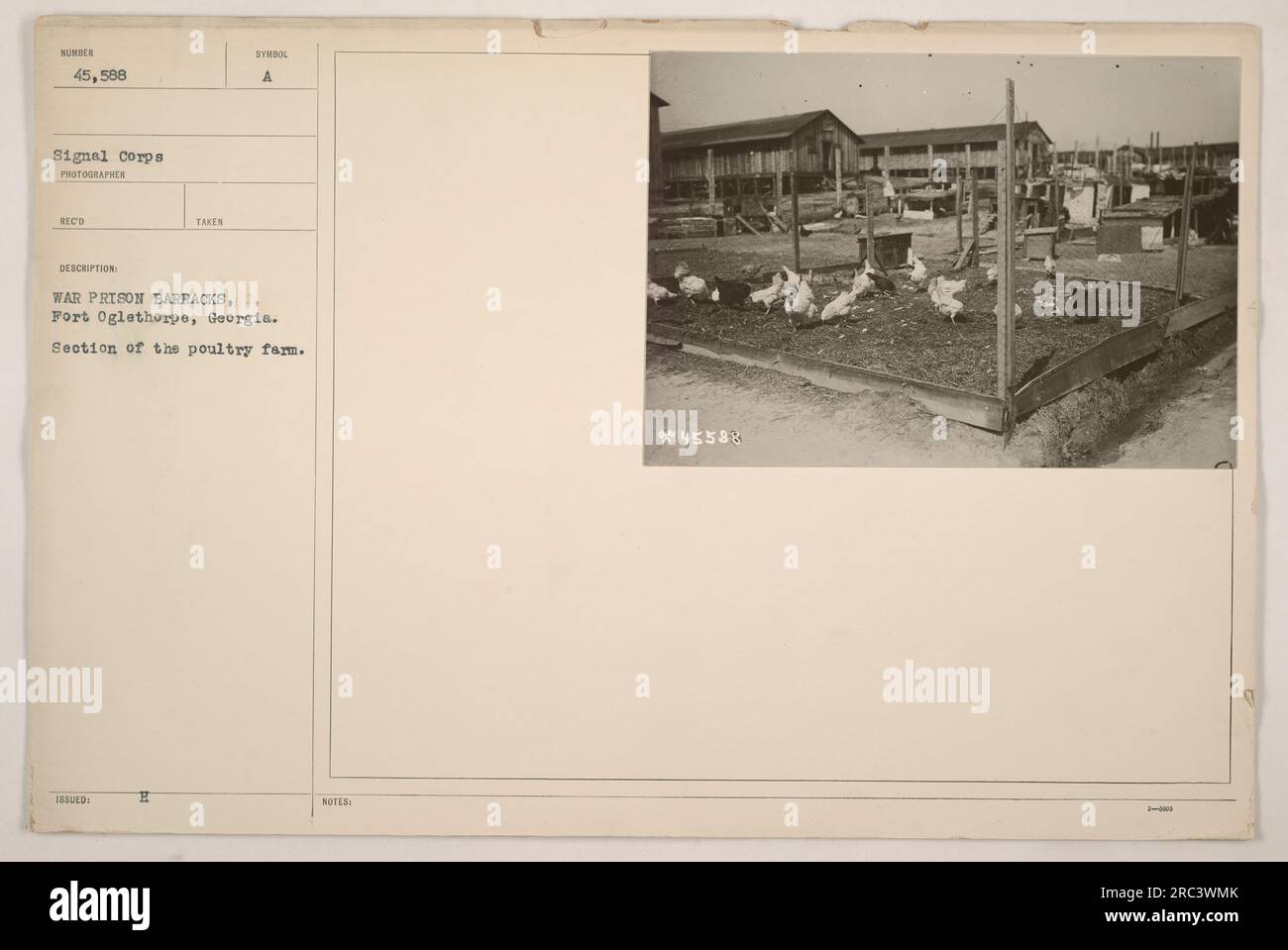 War prison barrack at Fort Oglethorpe, used during World War