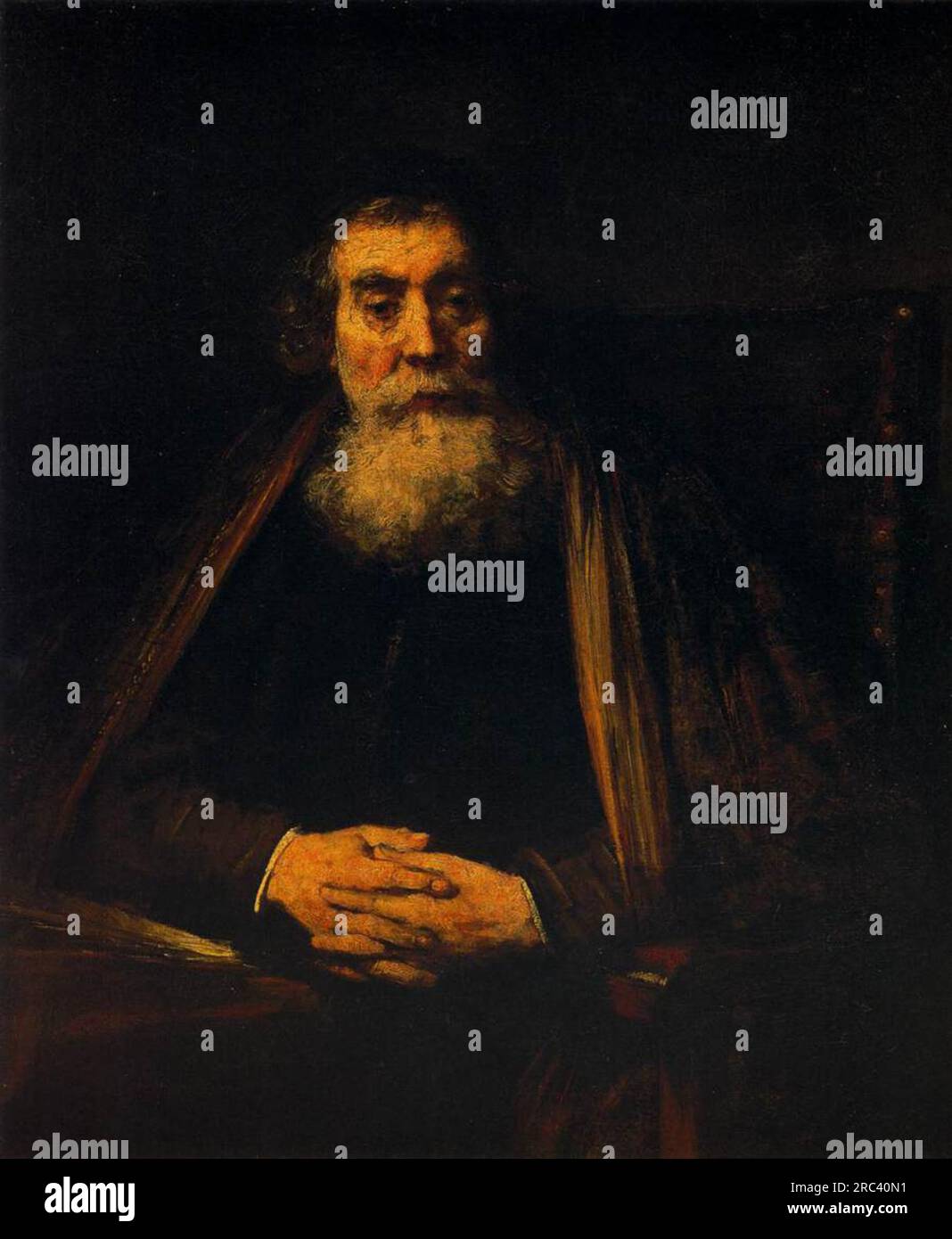 Portrait of an old man rembrandt hi-res stock photography and images ...