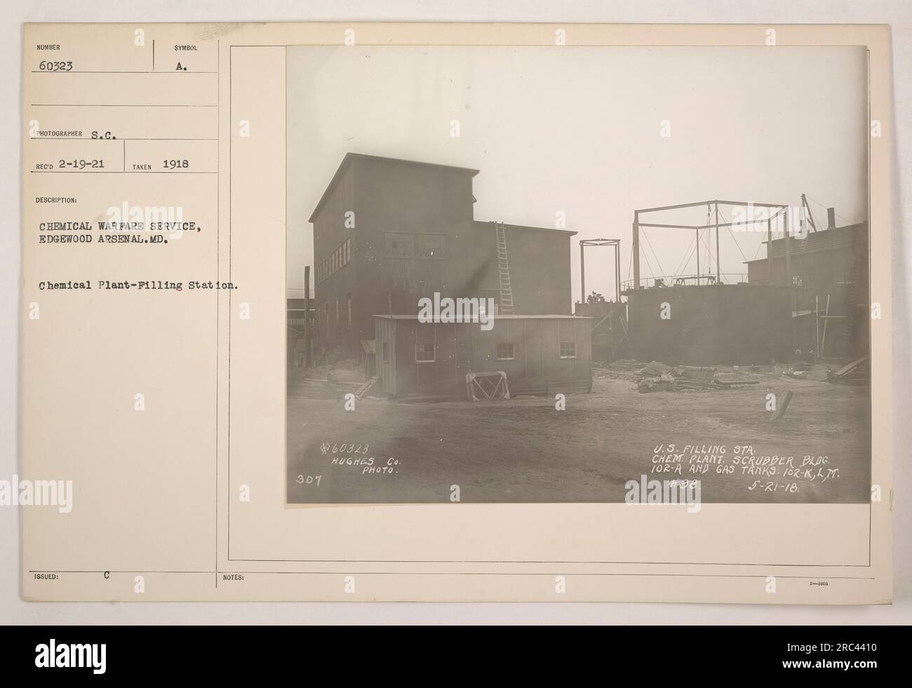 Chemical Warfare Service at Edgewood Arsenal, Maryland, in 1918. The