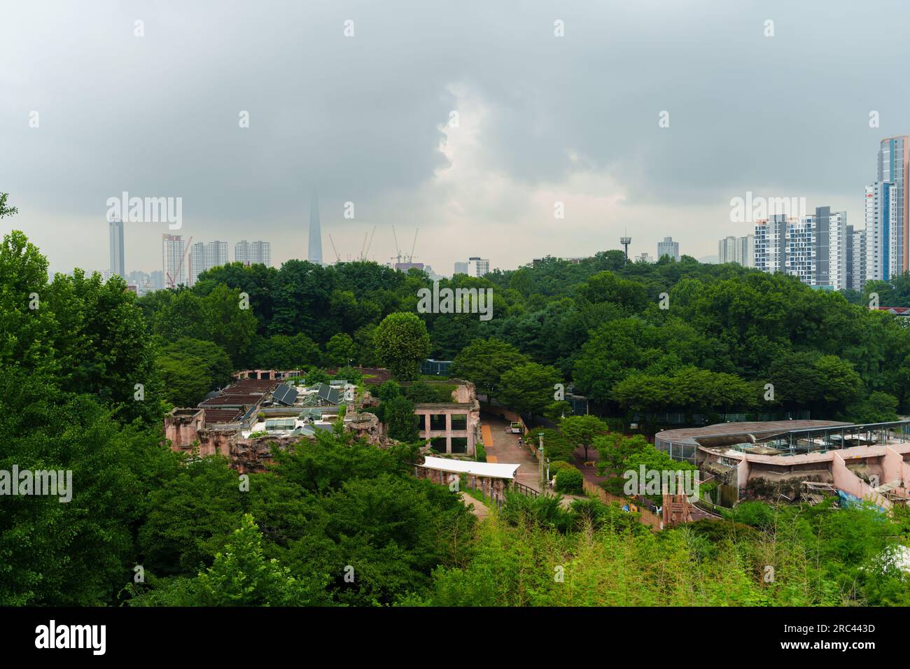 View of Seoul Children's Grand Park from a high point Stock Photo - Alamy