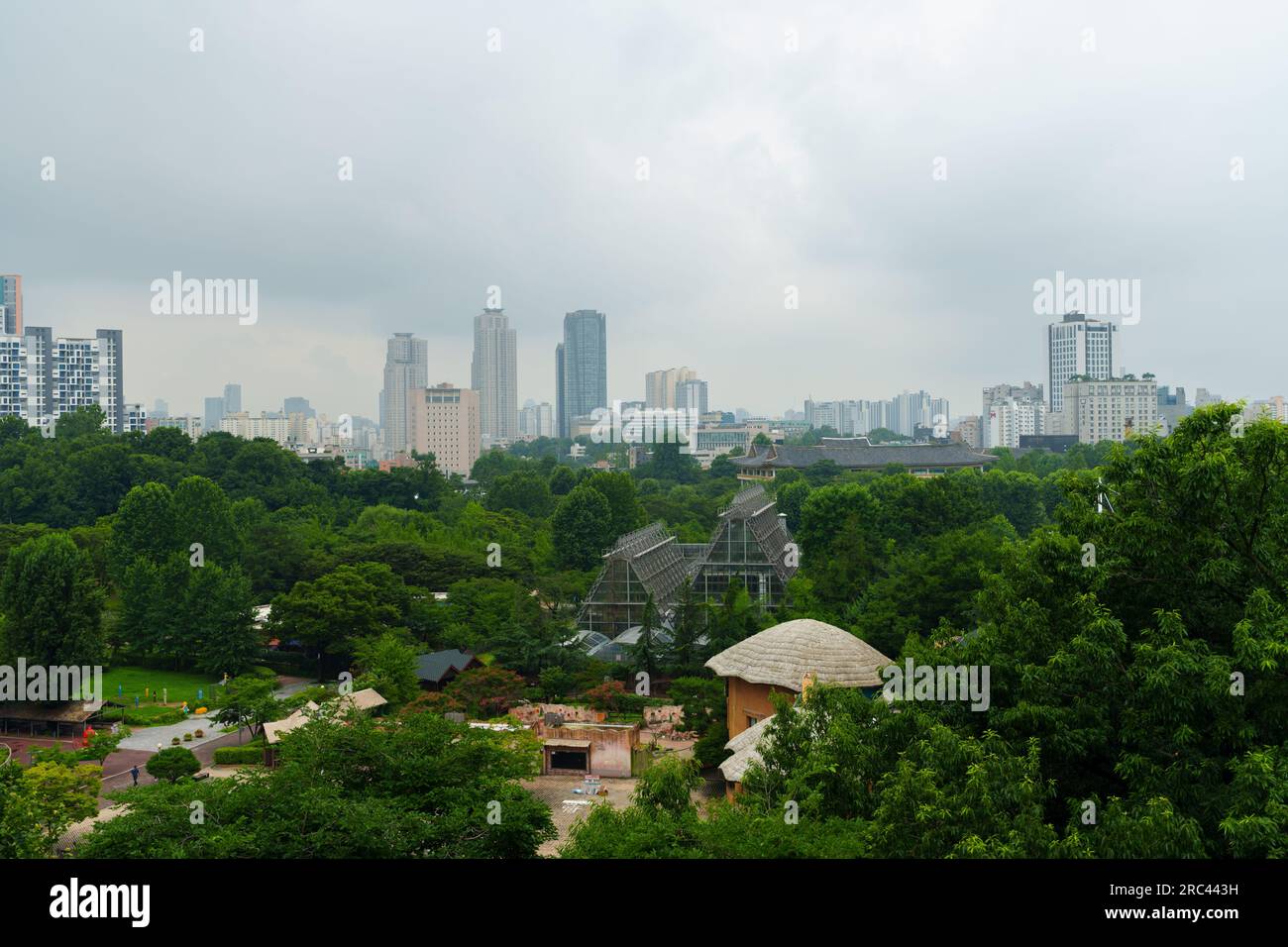 View of Seoul Children's Grand Park from a high point Stock Photo - Alamy