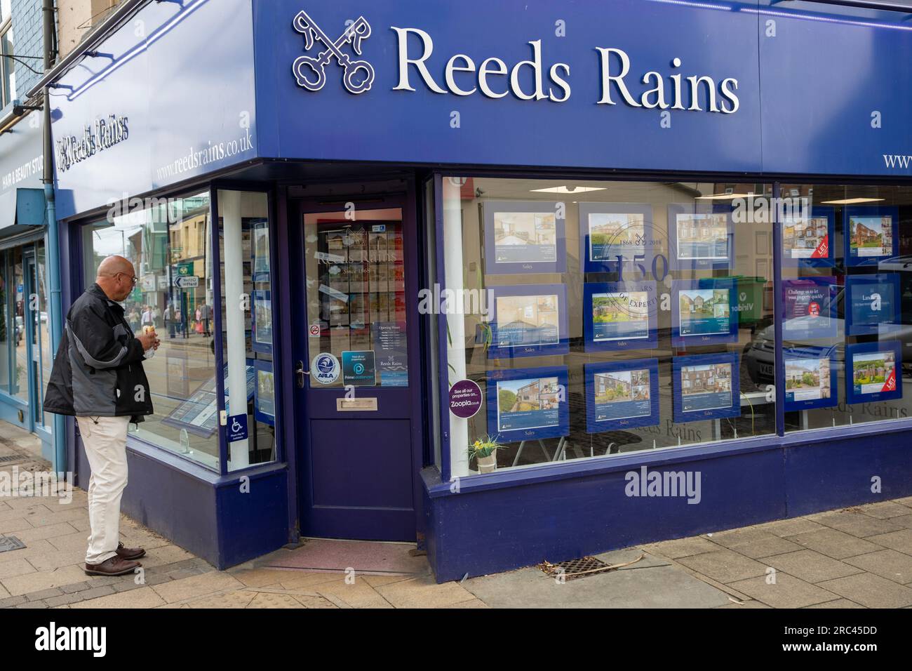 Reeds and Rains Estate Agents in Hillsborough, Sheffield Stock Photo ...