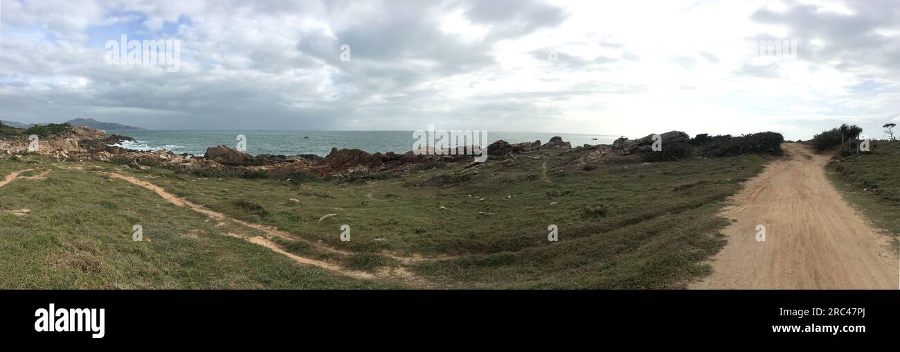 Bờ biển tuyệt đẹp ở  Phú Yên, Việt Nam. Beautiful beach landscape in Phu Yen Vietnam Stock Photo