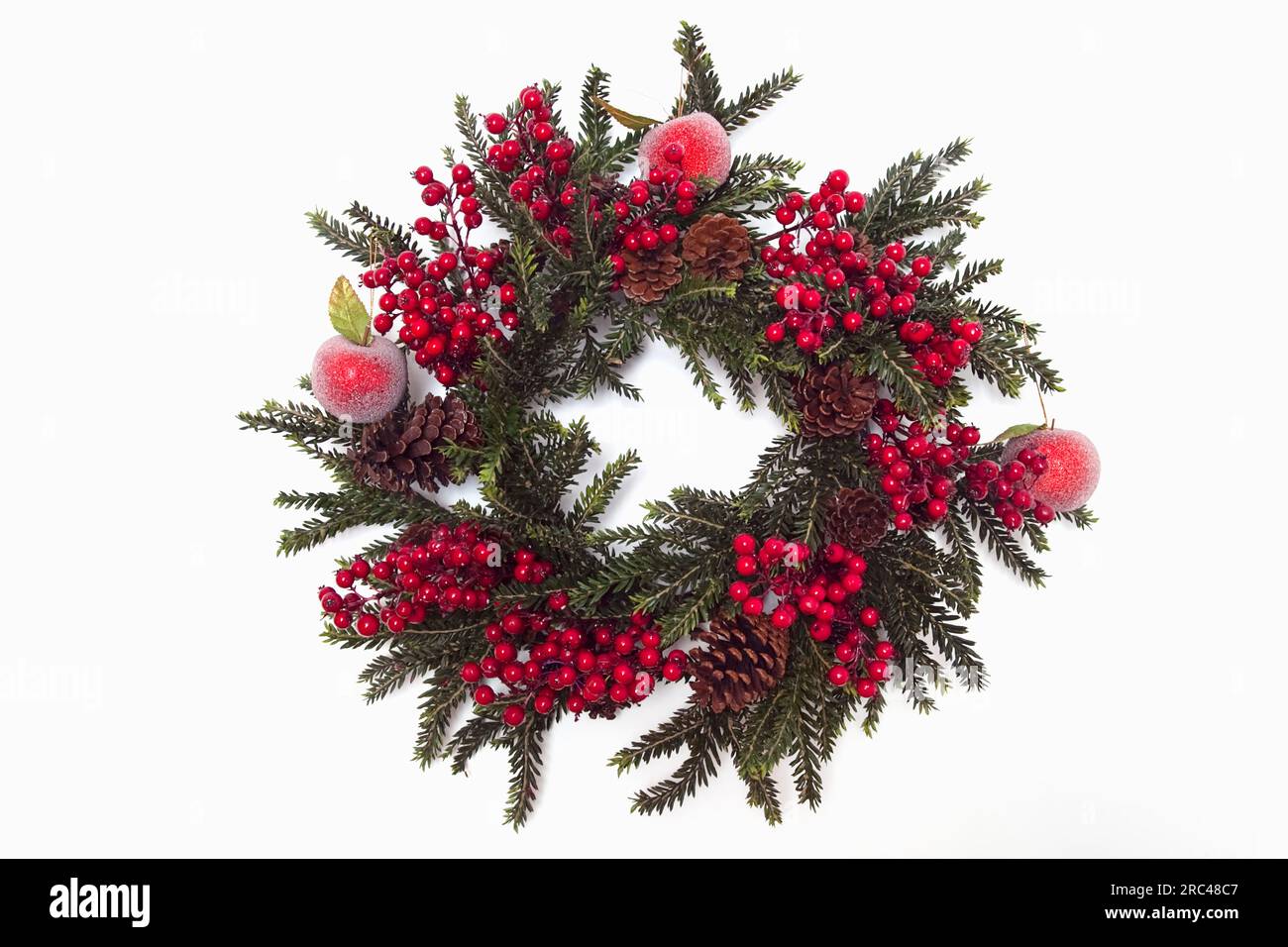 Festivals, Religious, Christmas, Wreath of artificial leaves and