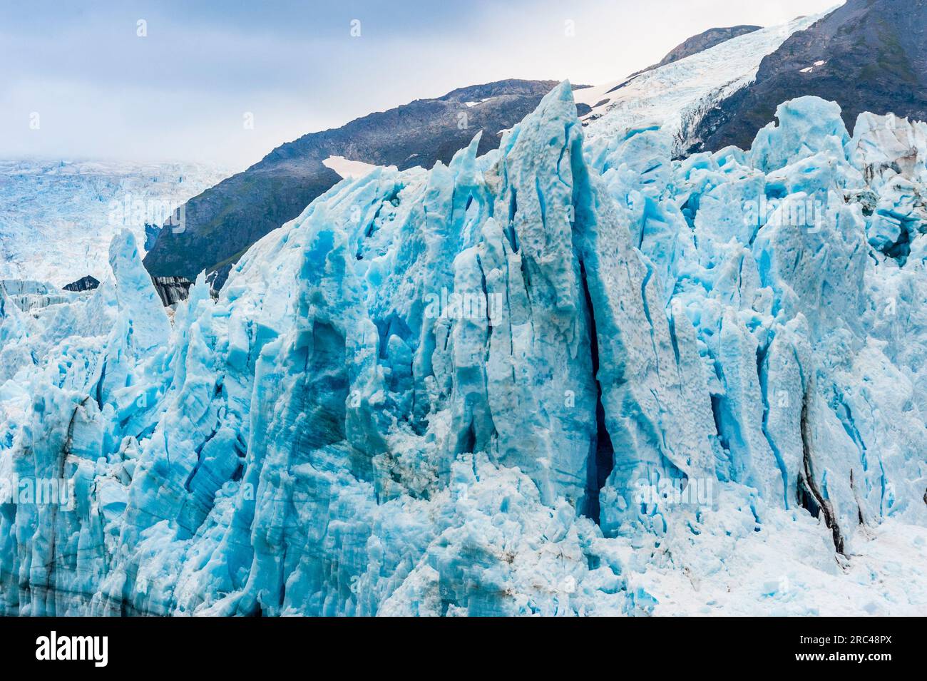 Prince William Sound Glaciers Tour in Alaska Stock Photo