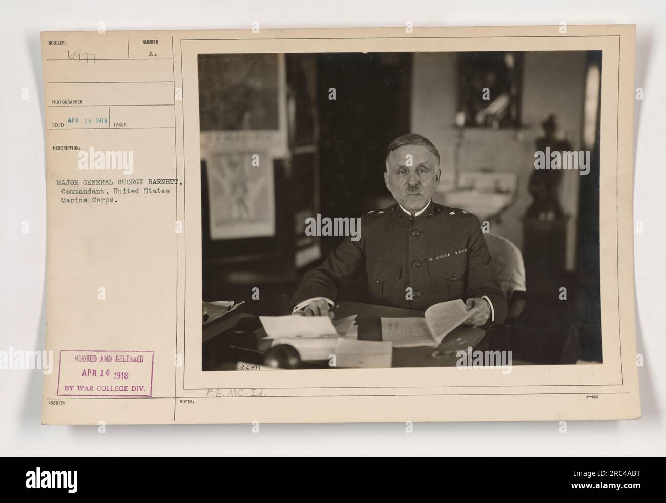 Major General Commandant of the United States Marine