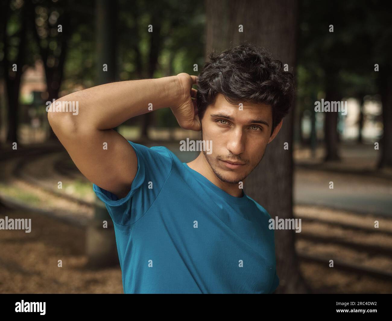 Hes One Chiseled Dude Handsome Young Stock Photo 2137904939