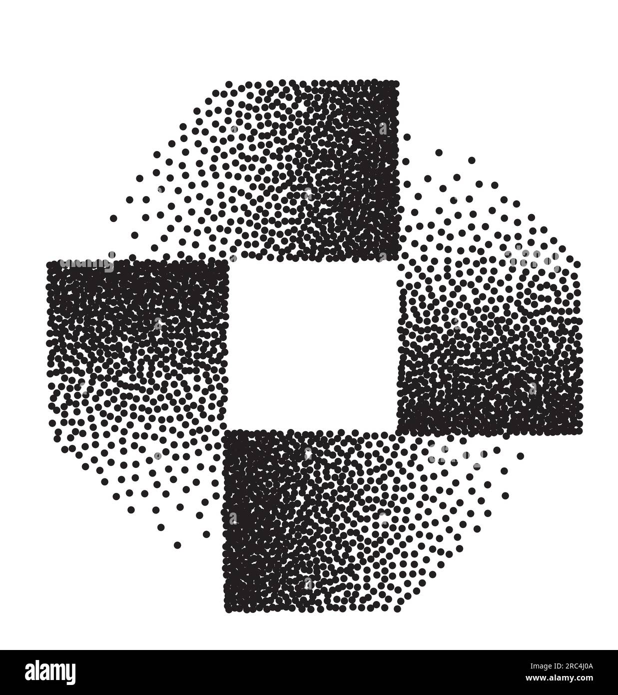 Abstract spiral square concentric Cut Out Stock Images & Pictures - Alamy