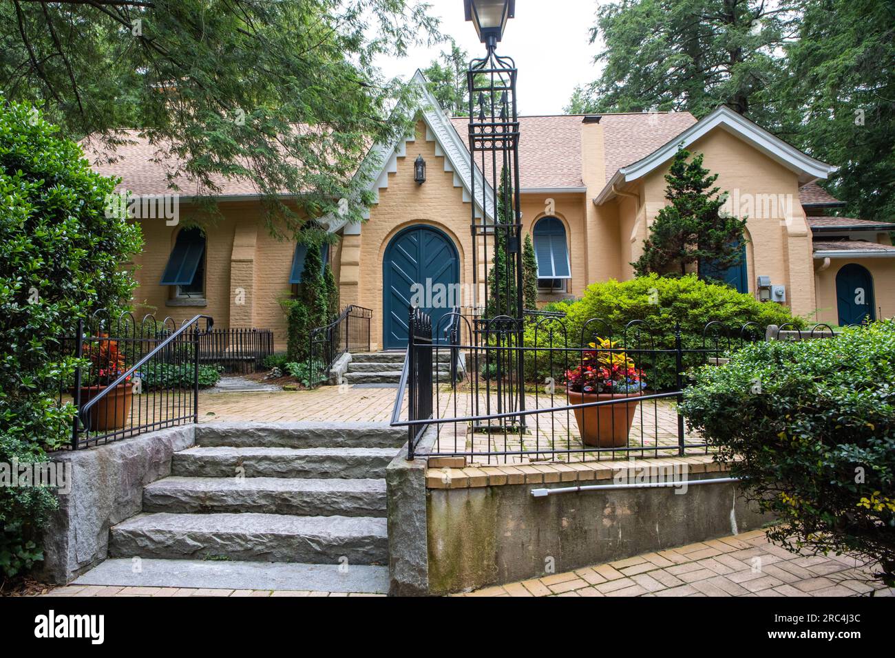 View of the historic Church of St. John of the Wilderness in Flat Rock
