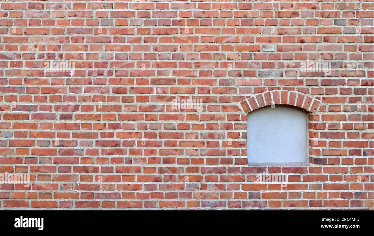 Vintage wall background with white arched window Stock Photo - Alamy