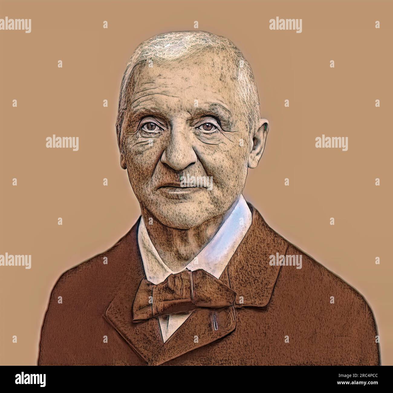 Portrait of Josef Anton Bruckner, 1824 – 1896, Austrian composer and ...