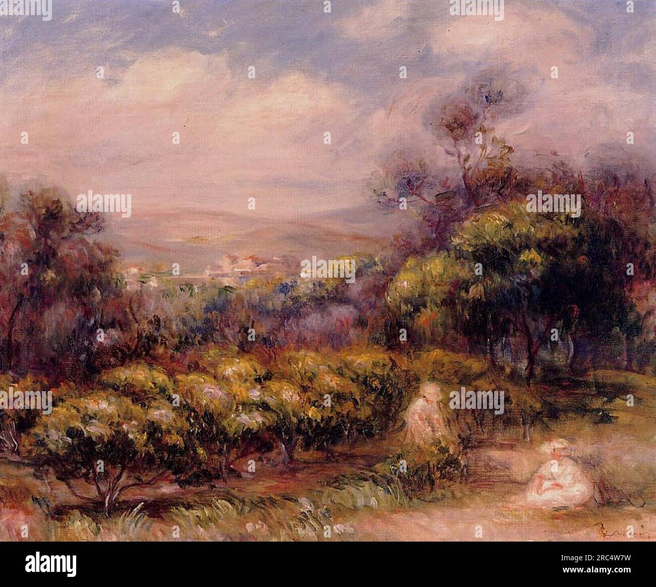 Pierre-Auguste Renoir - Cagnes Landscape 1908 Stock Photo - Alamy