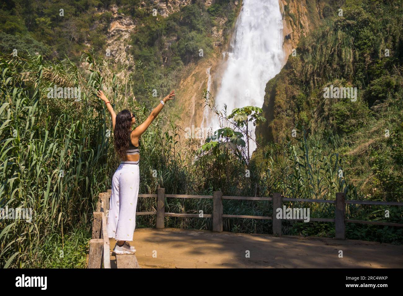 Chiflon Waterfall, Cascada Velo de Novia, Chiapas, Mexico Stock Photo -  Alamy