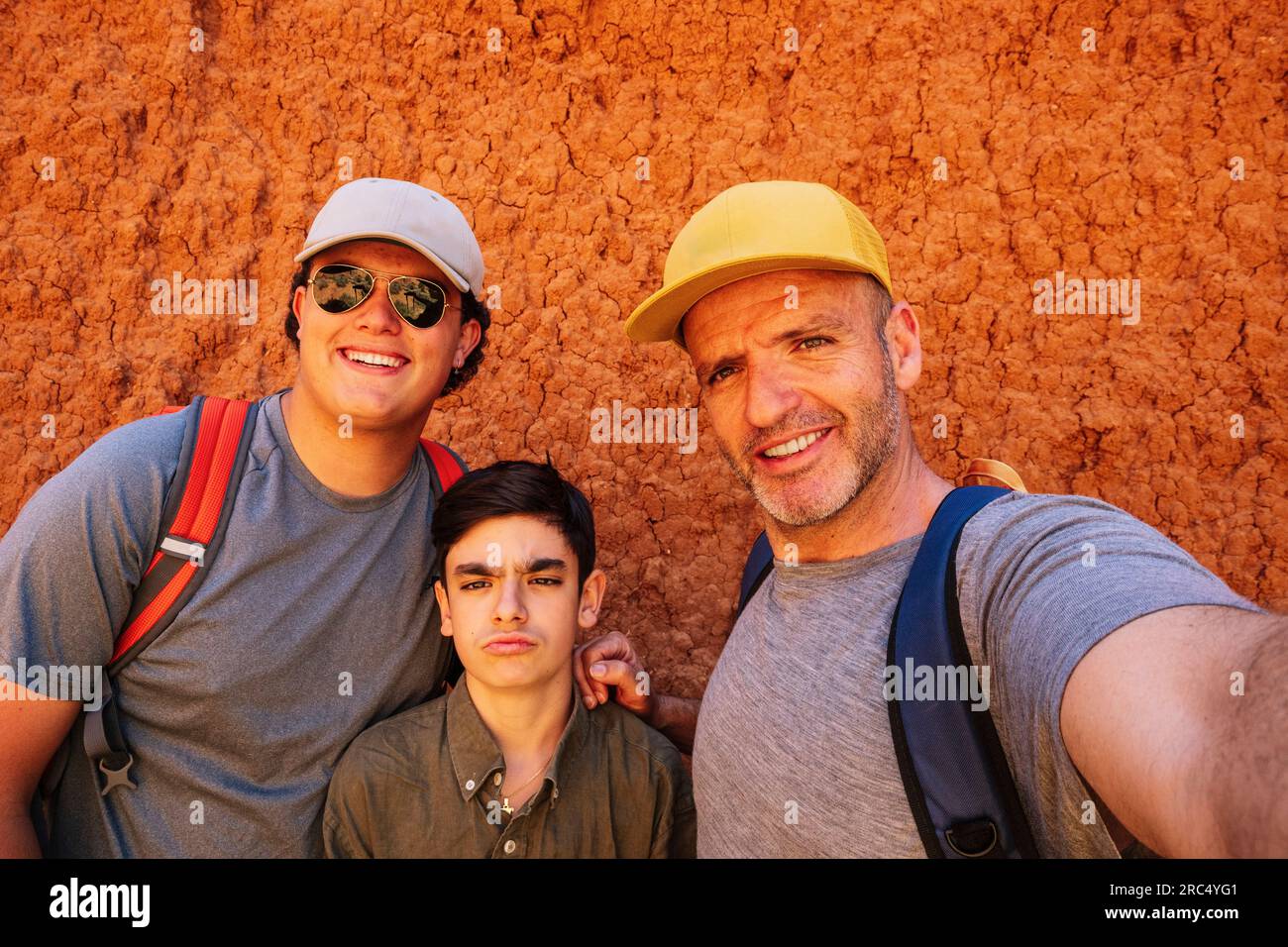 Smiling teenager and landmark hi-res stock photography and images - Alamy
