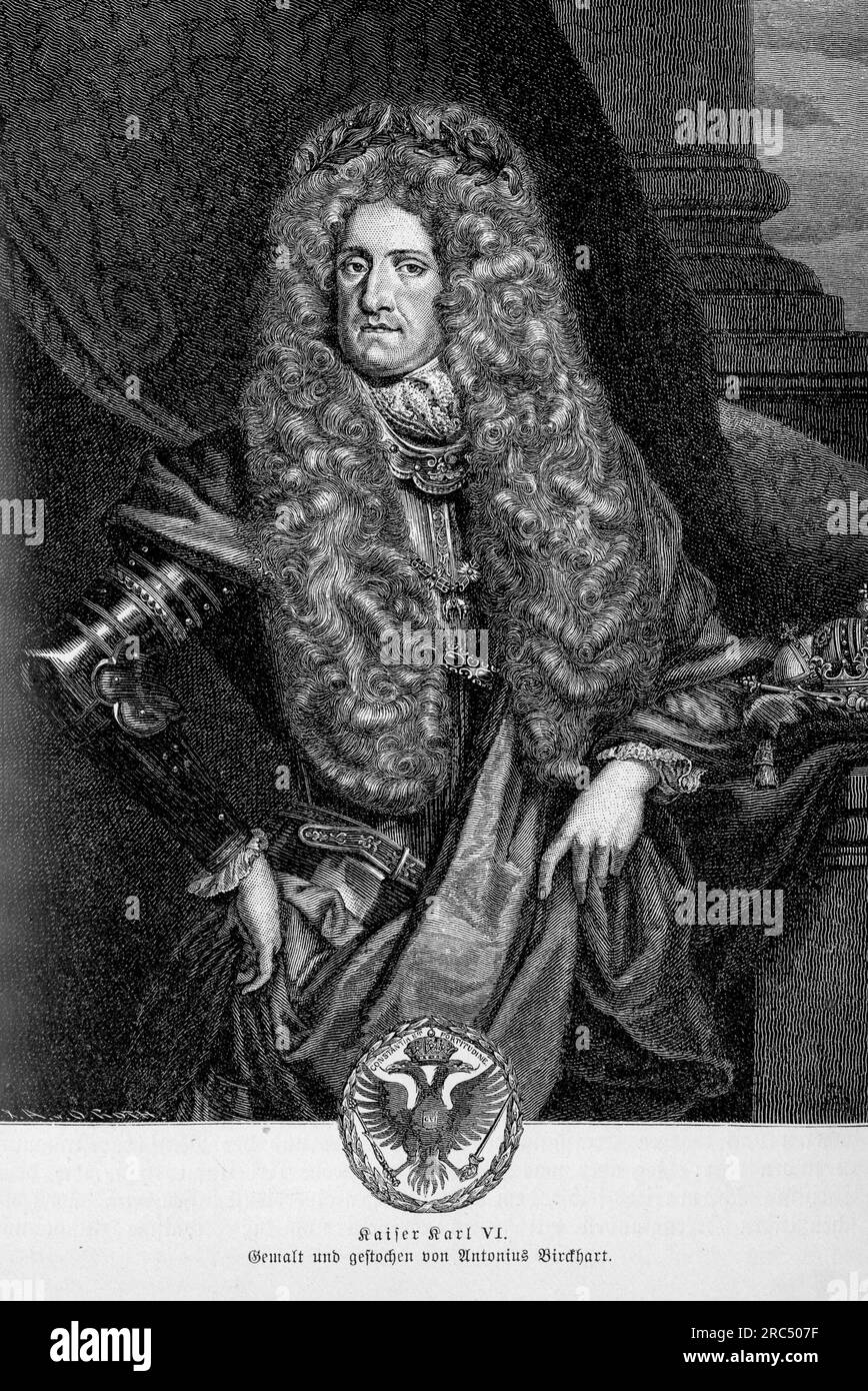 Portrait of Kaiser Karl VI, also known as Charles VI, Holy Roman ...