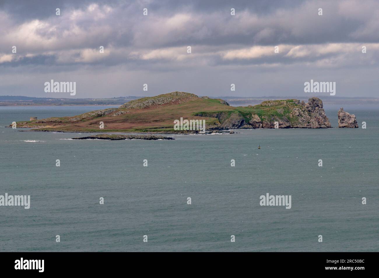 Howth, Ireland,  13th. March, 2023: The Small Island of Irelands Eye of In the Irish Sea off Howth Near Dublin Ireland Stock Photo