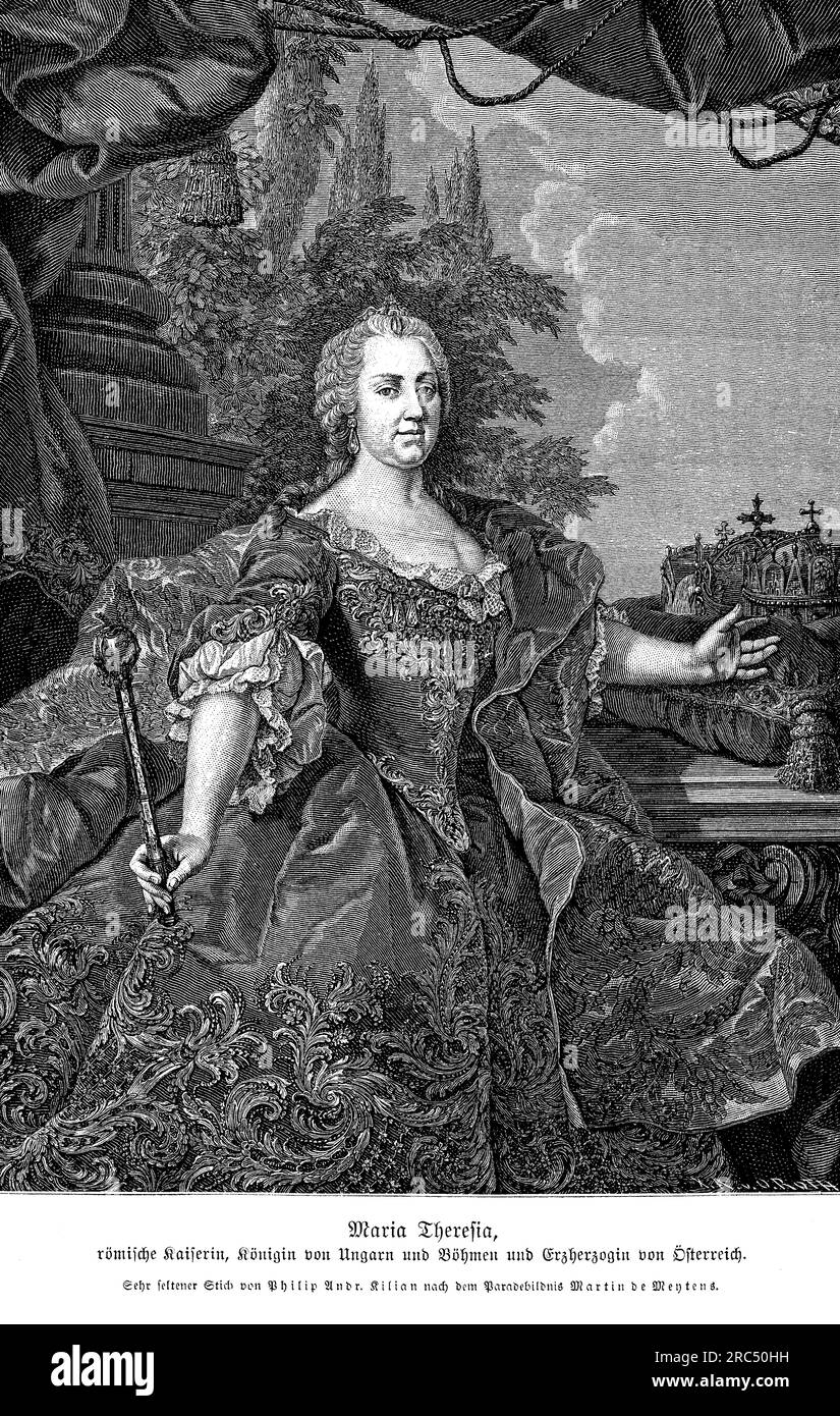 Portrait of Maria Theresia, also known as Maria Theresa, Archduchess of