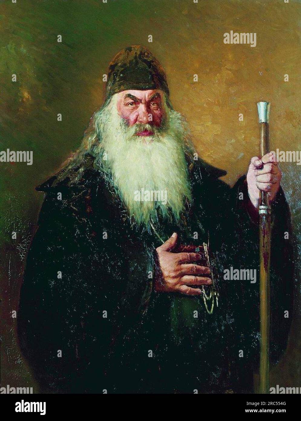 Portrait of the Surgeon Nikolay Pirogov 1881 by Ilya Repin Stock Photo