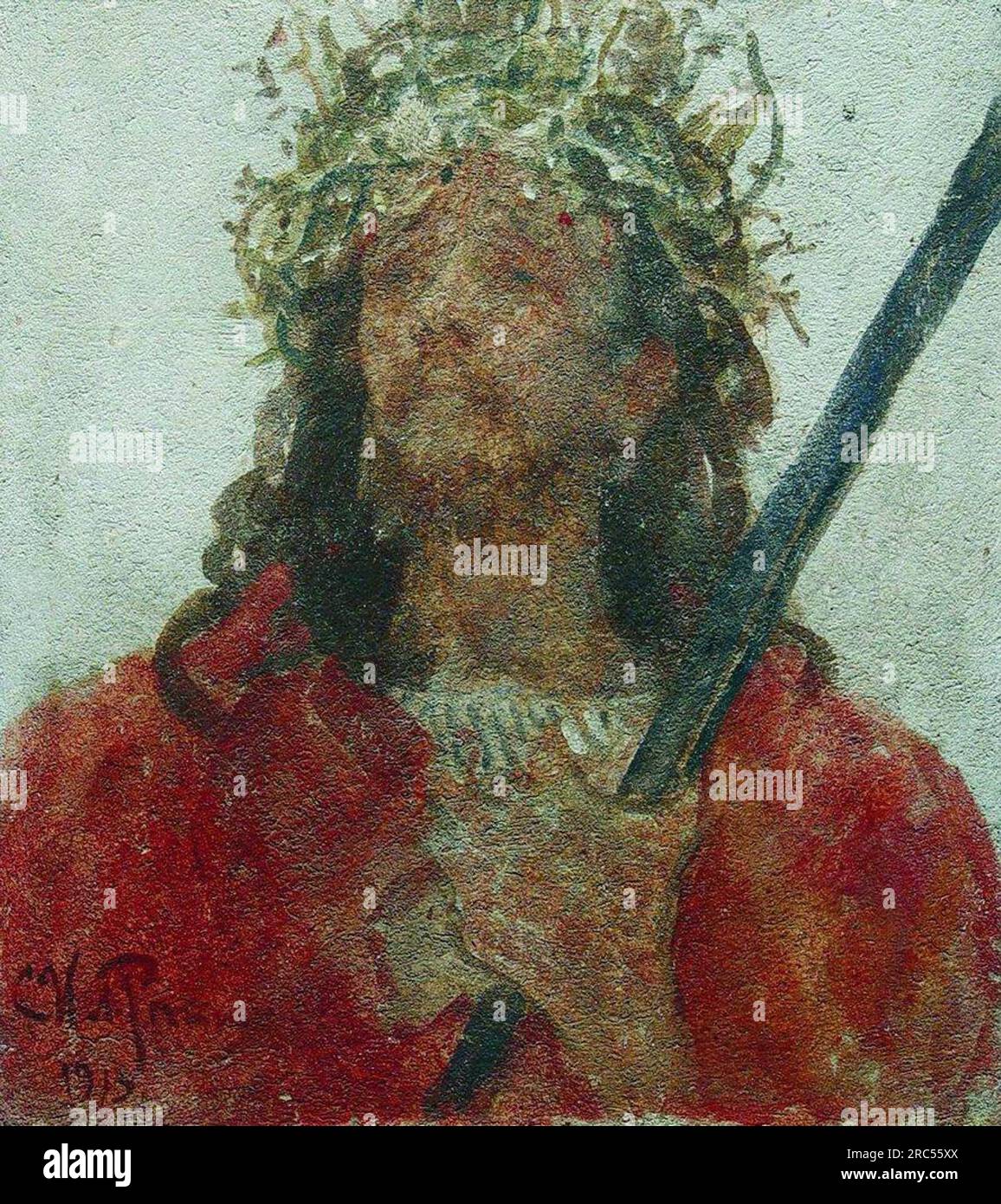 Jesus crown of thorns painting hi-res stock photography and images - Alamy