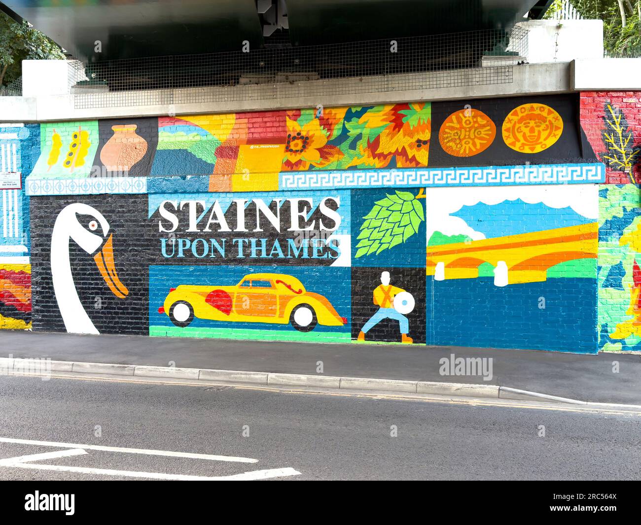 Staines railway bridge staines bridge hires stock photography and