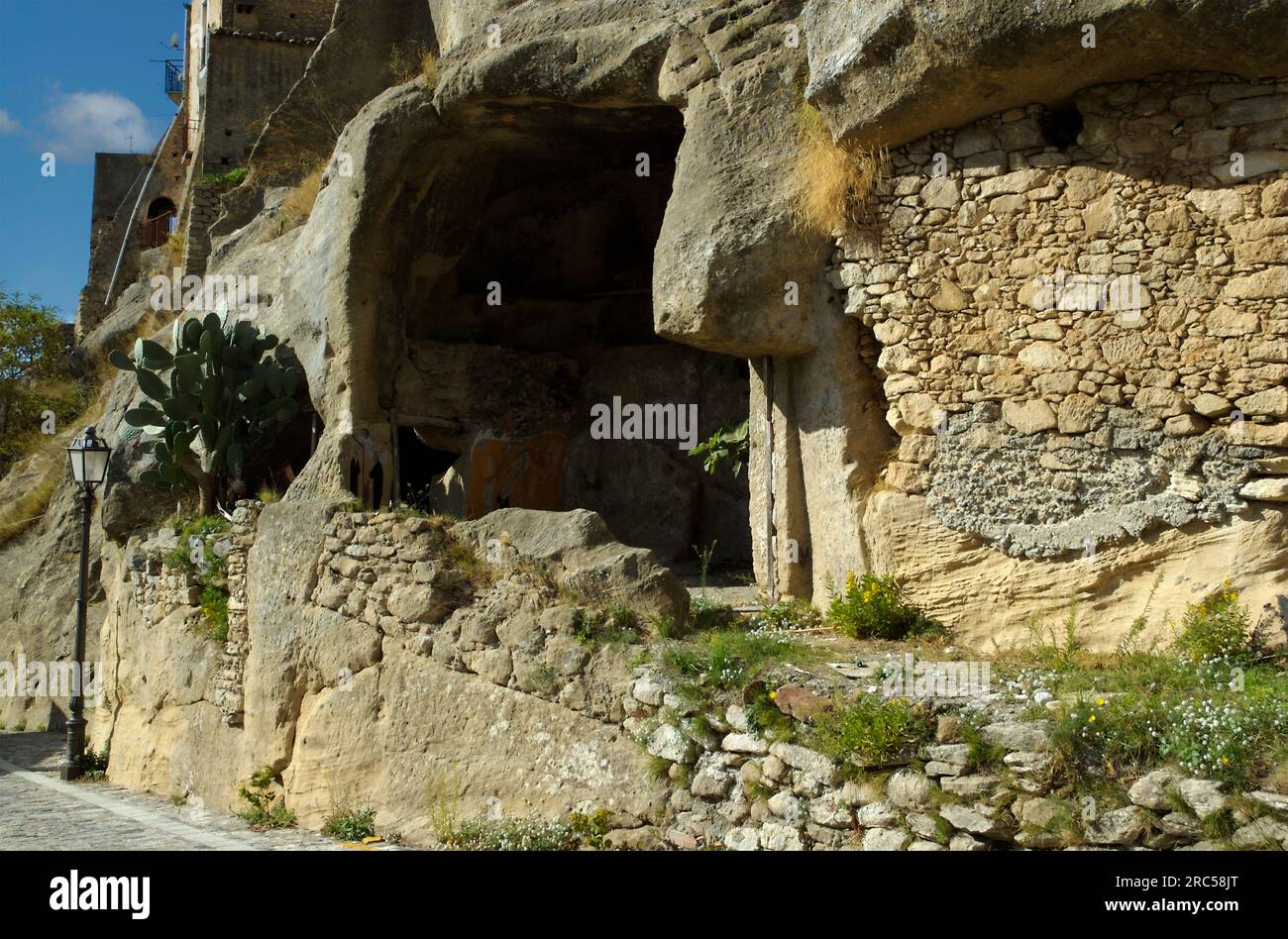 Italy Calabria Cleto Historic center- view of the village Stock Photo