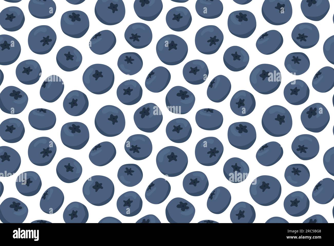 summer seamless fruits pattern with blueberries- vector illustration Stock Vector