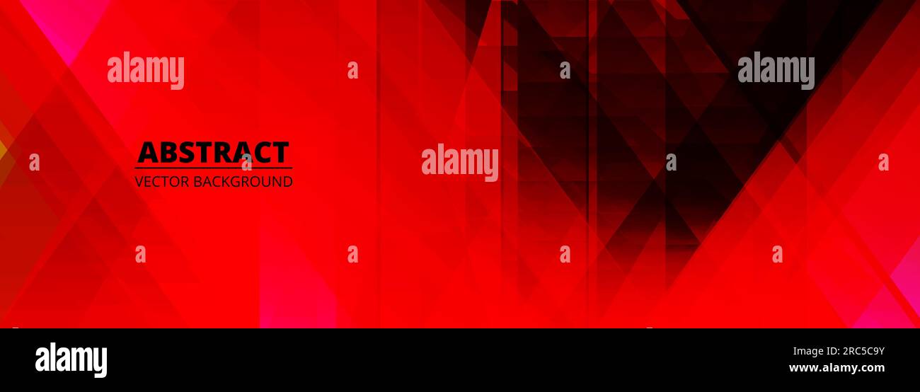 Red and black modern wide abstract background with grunge geometric ...