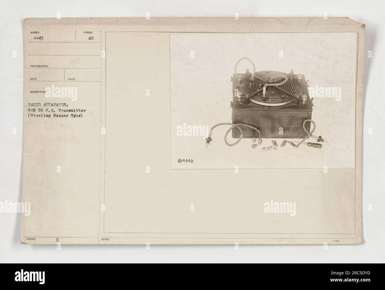 This is an image of a radio apparatus, specifically the SCR 65 F.C