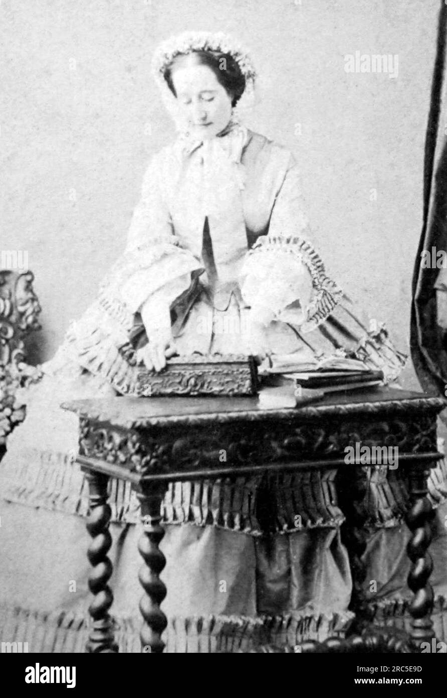 Empress Eugenie of France (wife of Napoleon III), probably 1860s Stock Photo